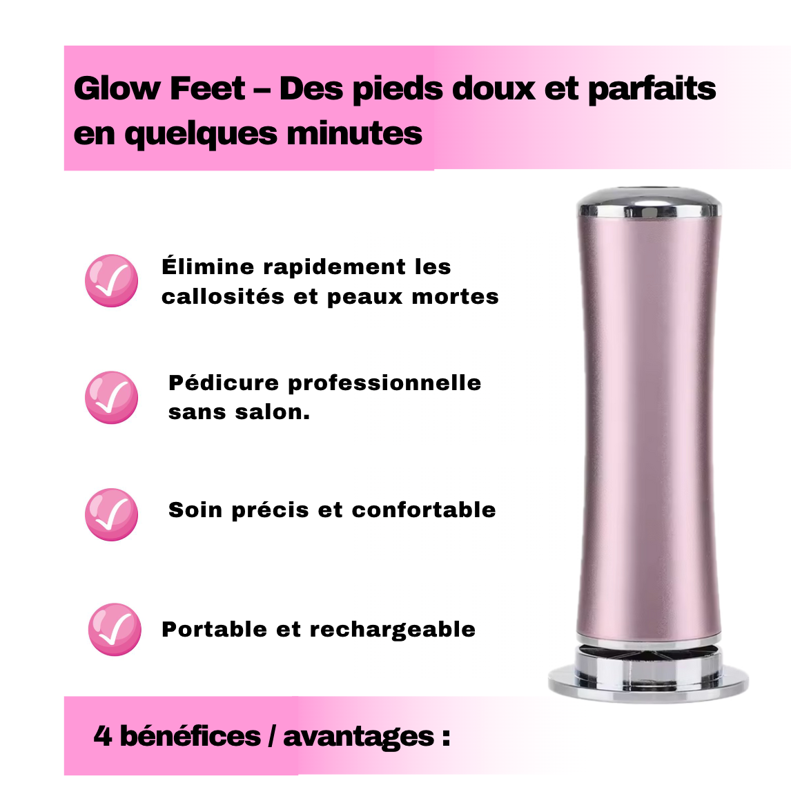 Lime Électrique pour Pieds – Machine de Pédicure Anti-Callosités et Peaux Mortes